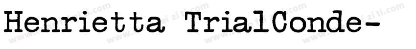 Henrietta TrialConde字体转换